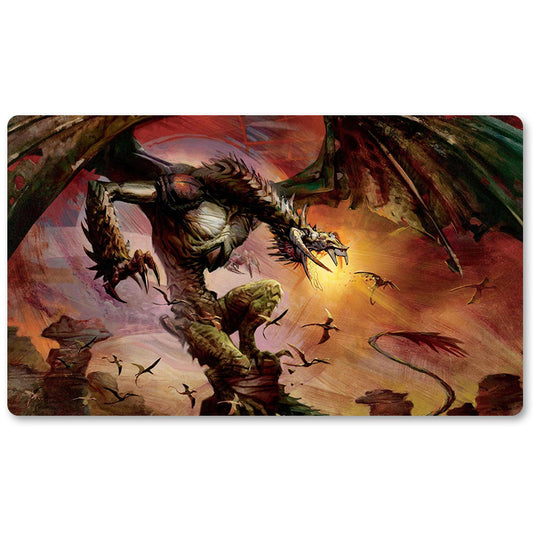 Magic The Gathering Peripheral- Bogardan Hellkite -MTG Playmat Size 23.6X13.7in Play mats Compatible for TCG RPG CCG Trading Card Game