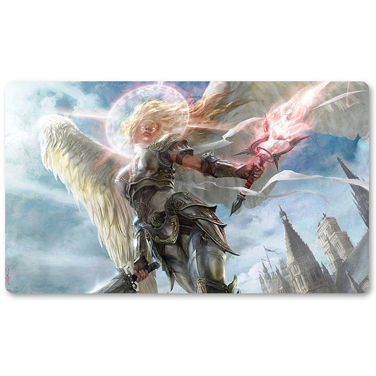 Magic The Gathering Peripheral- Angel of Serenity -MTG Playmat Size 23.6X13.7in Play mats Compatible for TCG RPG CCG Trading Card Game