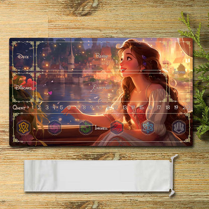 Disney Peripheral - Adventure Tour - Lorcana Playmat Size 23.6X13.7in Play mats Compatible for TCG RPG CCG Mouse Pad Desk Mats