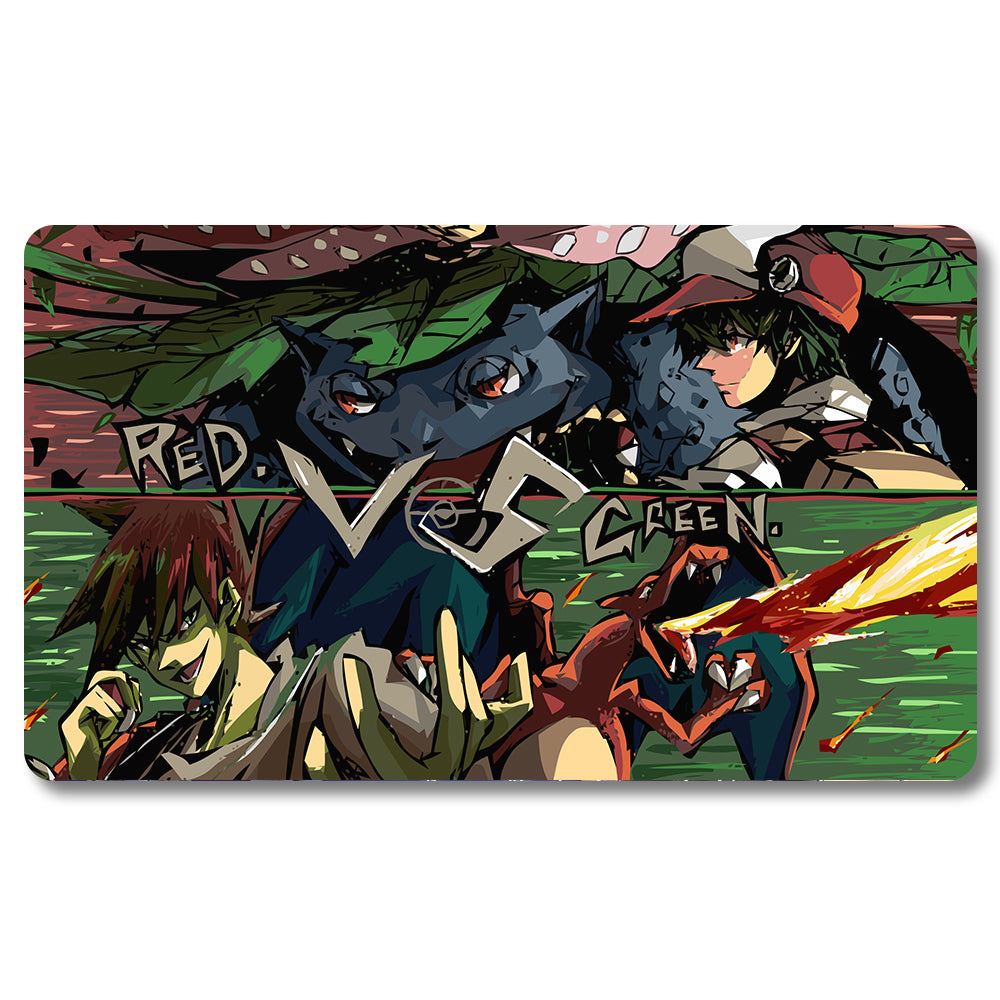 PTCG Venusaur Playmat - Pokemon Size 23.6X13.7in Play mats Compatible for TCG MTG RPG CCG Trading Card Game