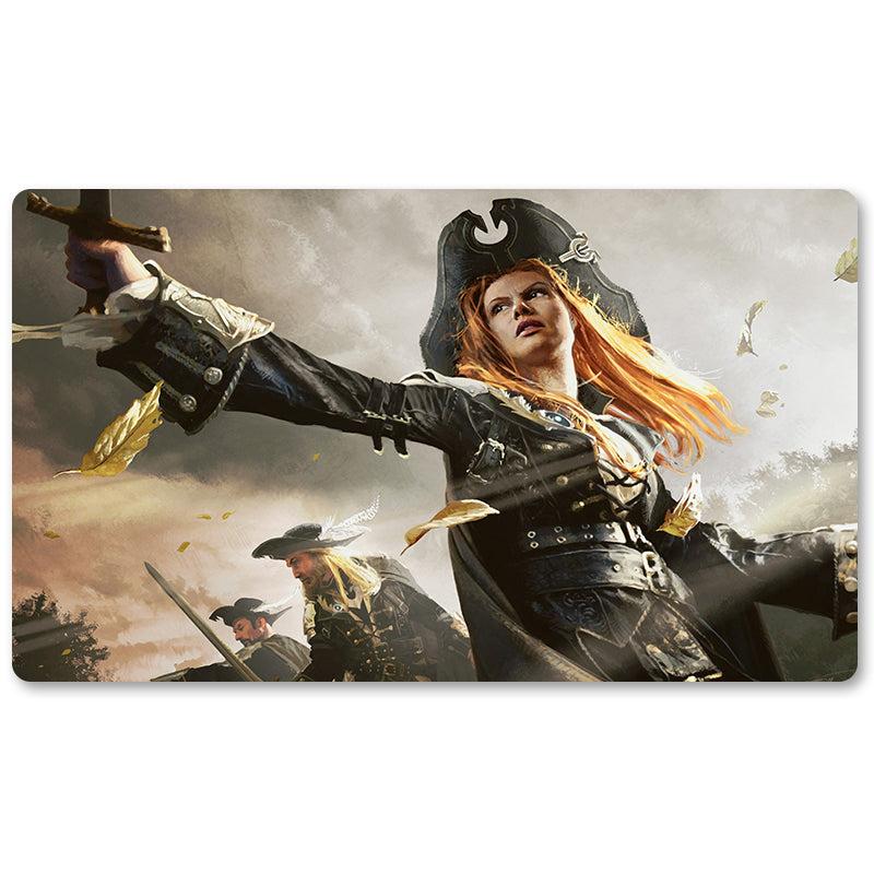 Magic The Gathering Peripheral- Crusader of Odric -MTG Playmat Size 23.6X13.7in Play mats Compatible for TCG RPG CCG Trading Card Game