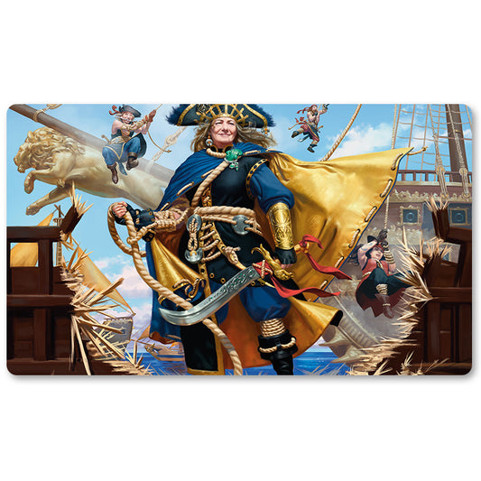 Magic The Gathering Peripheral- Admiral Beckett Brass -MTG Playmat Size 23.6X13.7in Play mats Compatible for TCG RPG CCG Trading Card Game