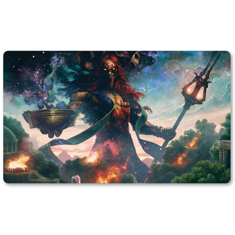 Magic The Gathering Peripheral- Xenagos God Of Revel -MTG Playmat Size 23.6X13.7in Play mats Compatible for TCG RPG CCG Trading Card Game