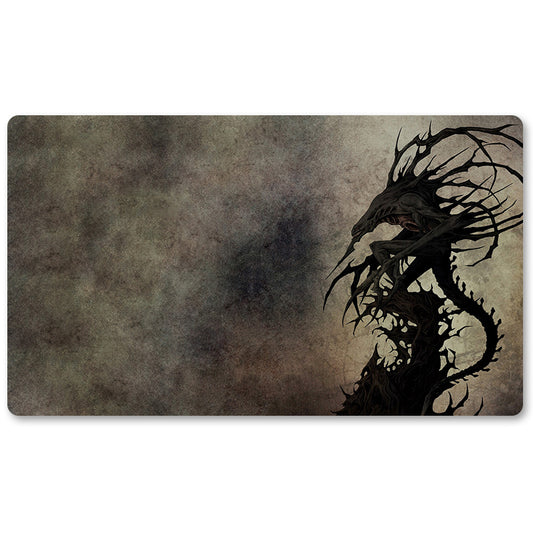 Board Game Peripheral- Black Phyrexian Obliterato -MTG Playmat Size 23.6X13.7in Play mats Compatible for TCG RPG CCG Trading Card Game