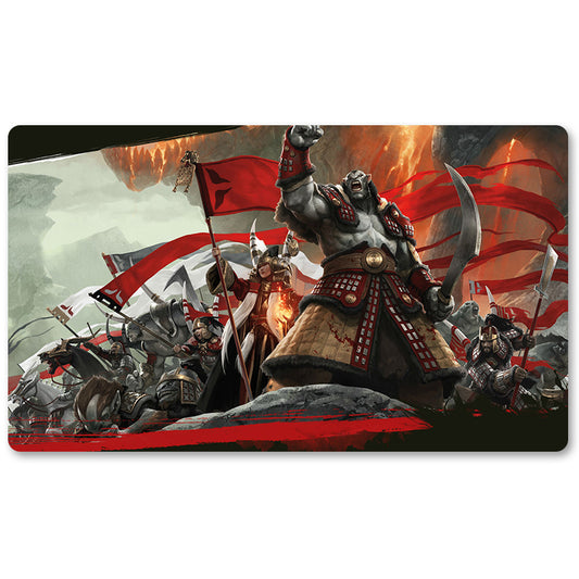 Board Game Peripheral- Khans of Tarkir  -MTG Playmat Size 23.6X13.7in Play mats Compatible for TCG RPG CCG Trading Card Game