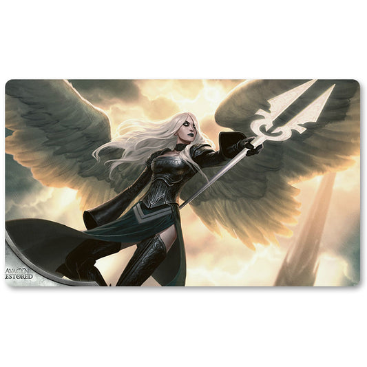 Magic The Gathering Peripheral- Avacyn,-Angel-of-Hope-MTG Playmat Size 23.6X13.7in Play mats Compatible for TCG RPG CCG Trading Card Game