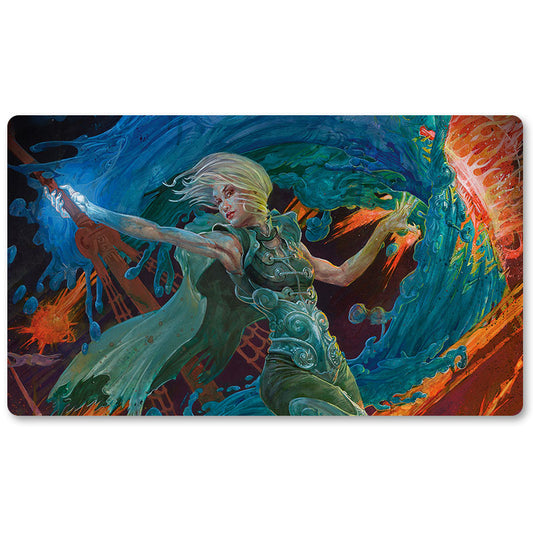 Board Game Peripheral- FORCE OF WILL  -MTG Playmat Size 23.6X13.7in Play mats Compatible for TCG RPG CCG Trading Card Game