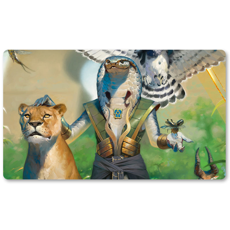 Board Game Peripheral- Vizier of the Menagerie -MTG Playmat Size 23.6X13.7in Play mats Compatible for TCG RPG CCG Trading Card Game