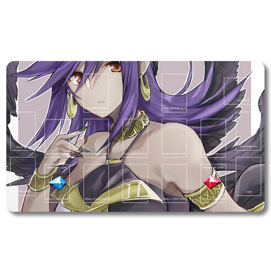 Board Game Peripheral - 727533- Yugioh Playmat Size 23.6X13.7in Play mats Compatible for TCG OCG CCG Trading Card Game