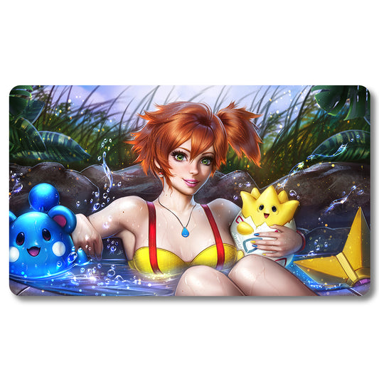 PTCG Peripheral - mpkpg1- Pokemon Playmat Size 23.6X13.7in Play mats Compatible for TCG MTG RPG CCG Trading Card Game