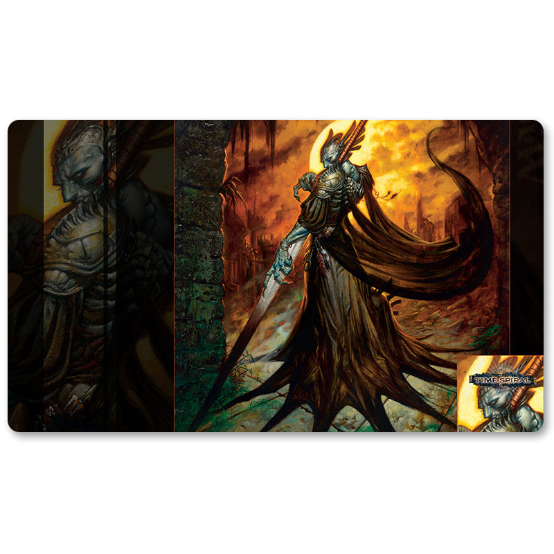 Board Game Peripheral- Dralnu,-Lich-Lord -MTG Playmat Size 23.6X13.7in Play mats Compatible for TCG RPG CCG Trading Card Game