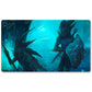 Brettspiel-Peripherie – Sejiri-Merfolk-MTG Spielmatte, Größe 23,6 x 13,7 Zoll, Spielmatten, kompatibel mit TCG RPG CCG Sammelkartenspiel
