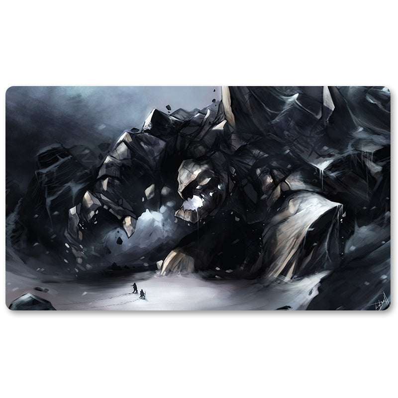 Board Game Peripheral- Stone Elemental -MTG Playmat Size 23.6X13.7in Play mats Compatible for TCG RPG CCG Trading Card Game