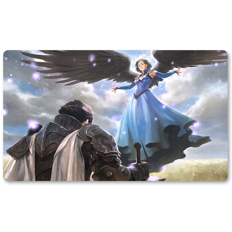 Magic The Gathering Peripheral- Restoration Angel-MTG Playmat Size 23.6X13.7in Play mats Compatible for TCG RPG CCG Trading Card Game