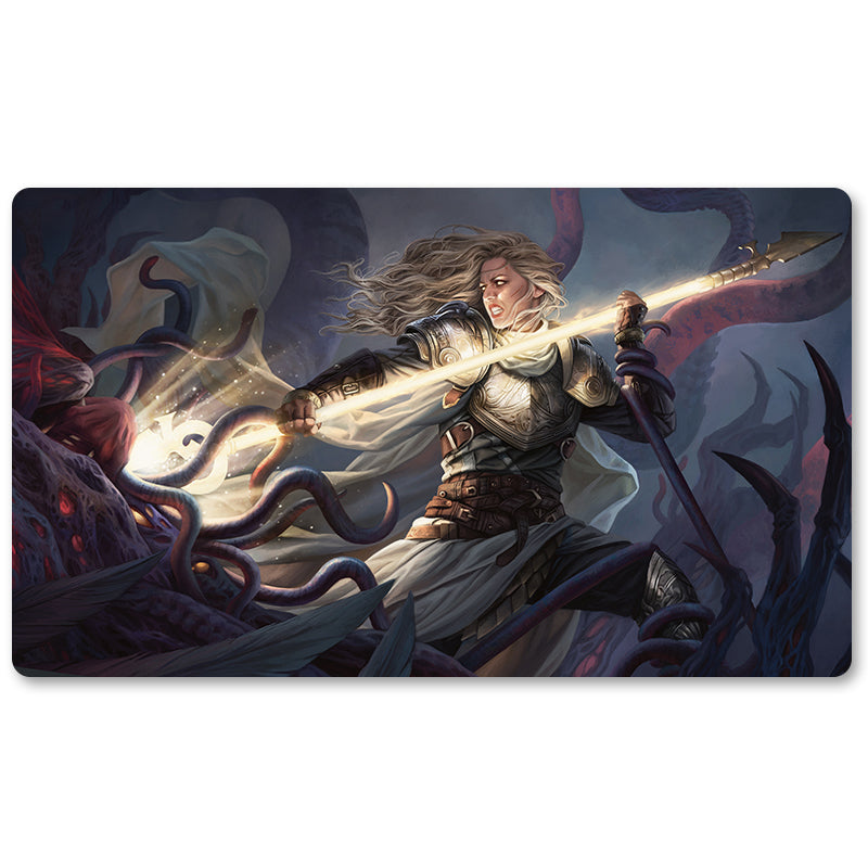 Board Game Peripheral- THALIA, GUARDIAN OF THRABEN -MTG Playmat Size 23.6X13.7in Play mats Compatible for TCG RPG CCG Trading Card Game