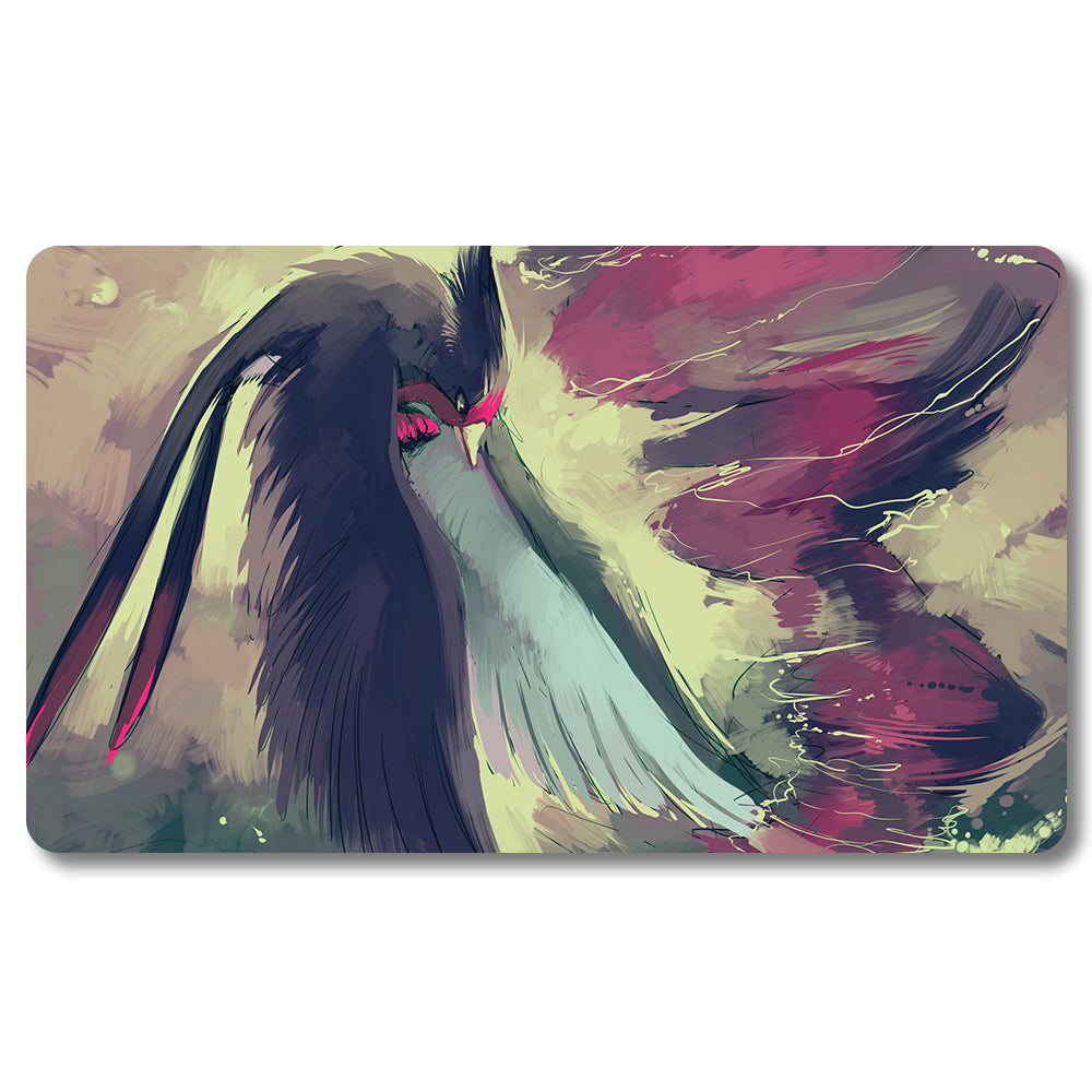 Board Game Braviary Playmat - Pokemon Size 23.6X13.7in Play mats Compatible for TCG MTG RPG CCG Trading Card Game