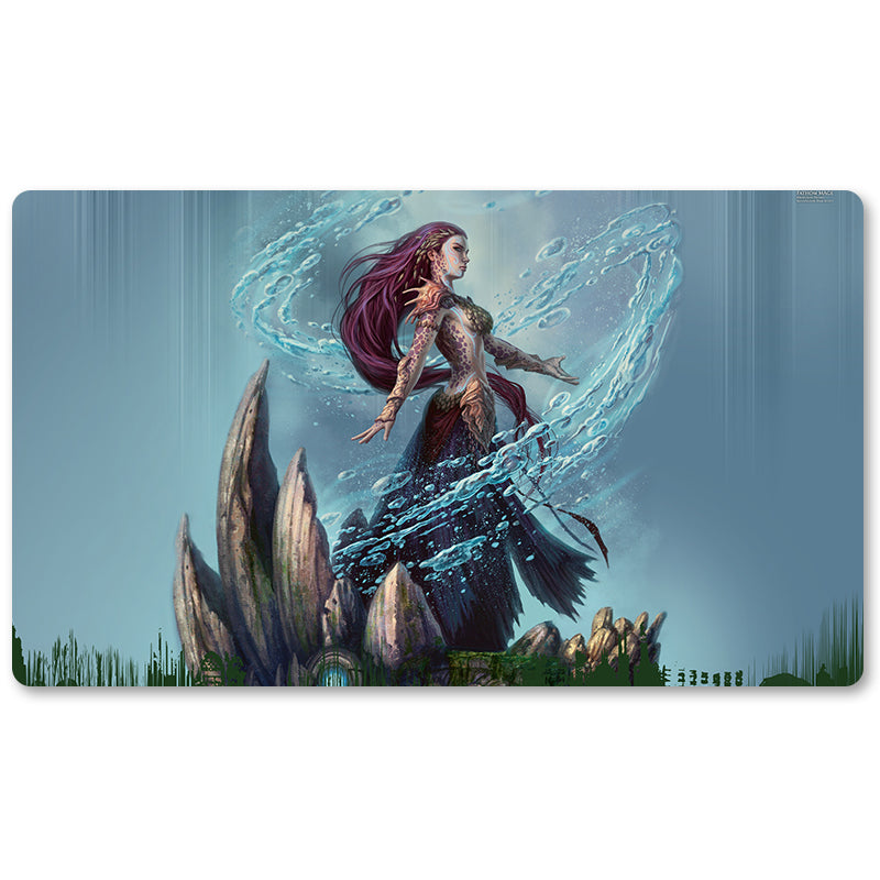 Magic The Gathering Peripheral- Fathom Mage -MTG Playmat Size 23.6X13.7in Play mats Compatible for TCG RPG CCG Trading Card Game