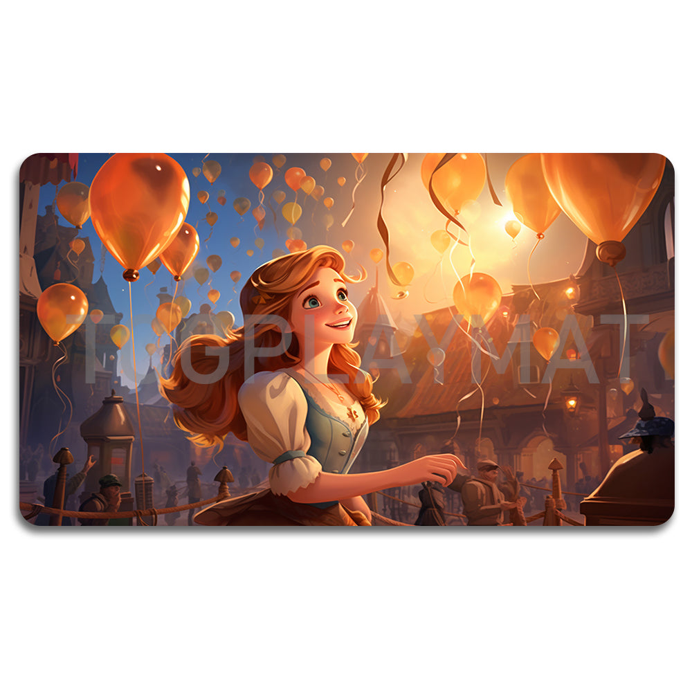 Disney Rapunzel Lorcana Playmat- 23112403 -  Size 23.6X13.7in Play mats Compatible for TCG RPG CCG Mouse Pad Desk Mats