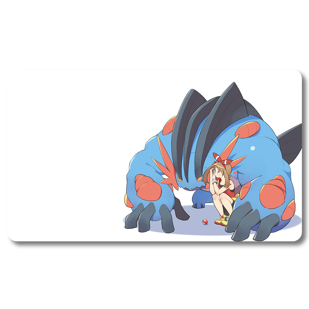 PTCG Swampert Playmat - Pokemon Size 23.6X13.7in Play mats Compatible for TCG MTG RPG CCG Trading Card Game