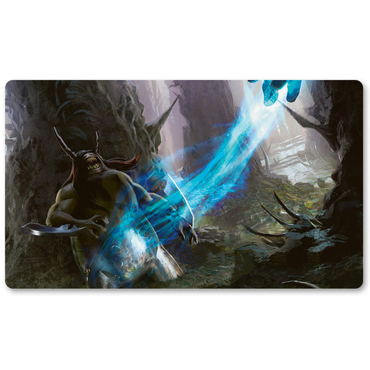 Board Game Peripheral- Argent-Mutation -MTG Playmat Size 23.6X13.7in Play mats Compatible for TCG RPG CCG Trading Card Game