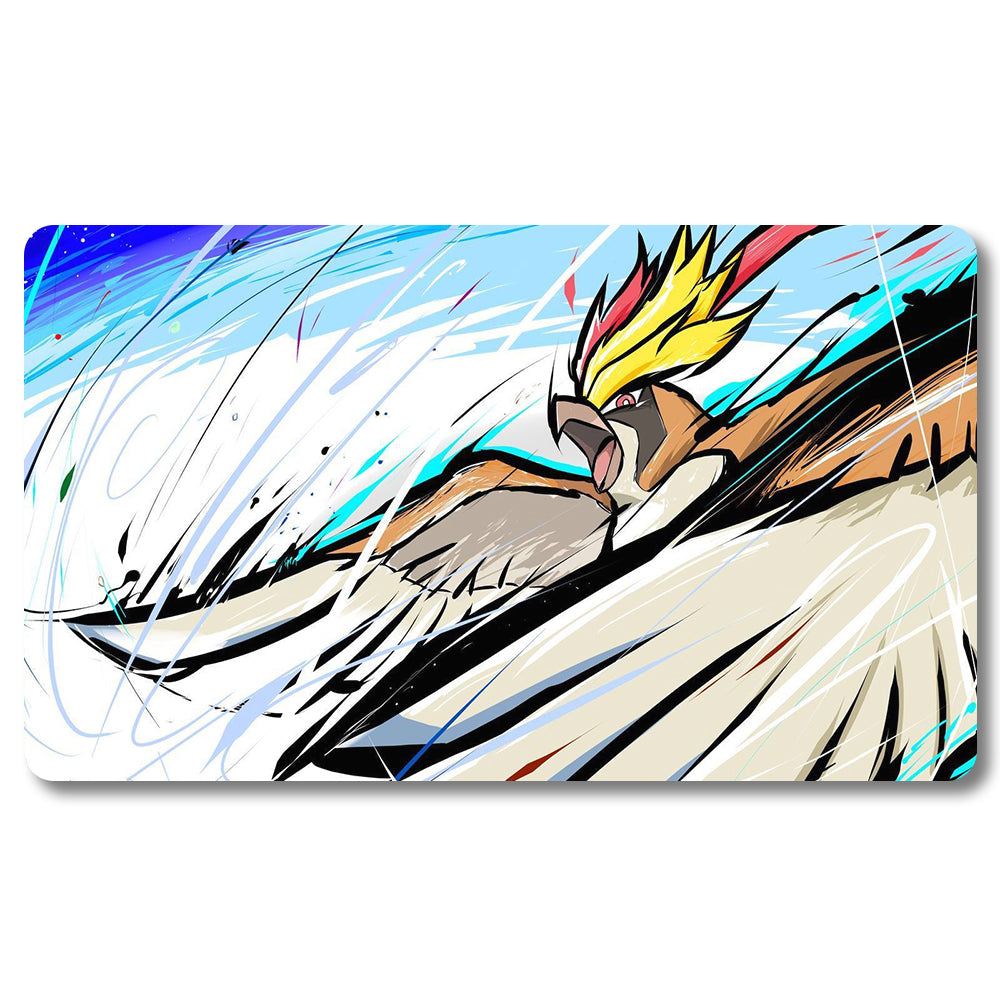 Board Game Ho-oh Playmat - Pokemon Size 23.6X13.7in Play mats Compatible for TCG MTG RPG CCG Trading Card Game