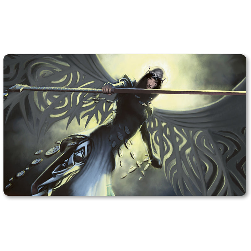 Board Game Peripheral- FILIGREE-ANGEL -MTG Playmat Size 23.6X13.7in Play mats Compatible for TCG RPG CCG Trading Card Game