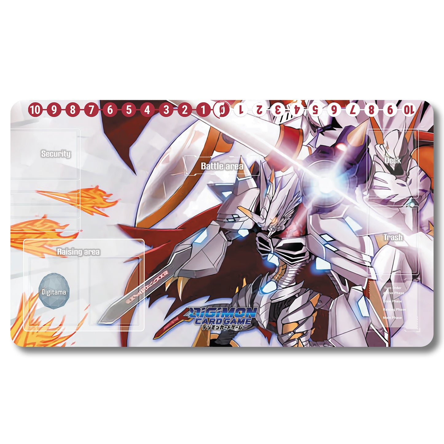 Board Game Peripheral - 135536587- Digimon Playmat Size 23.6X13.7in Play mats Compatible for TCG DTCG CCG Trading Card Game