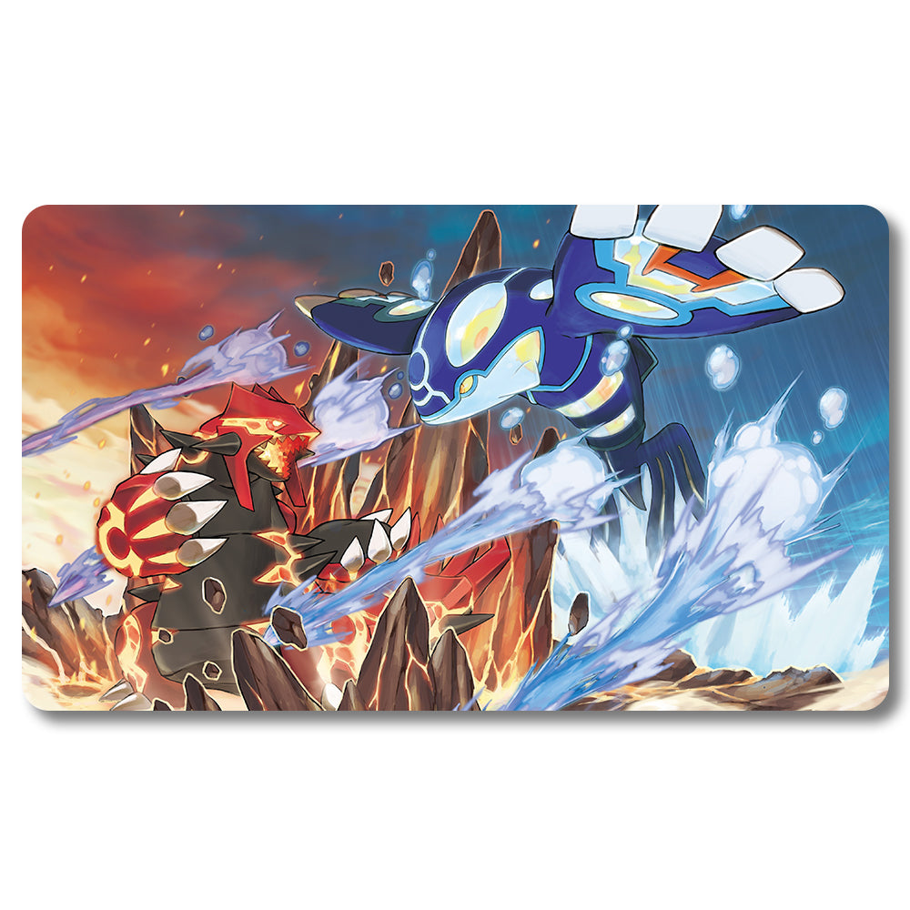 PTCG Kyogre Playmat - Pokemon Size 23.6X13.7in Play mats Compatible for TCG MTG RPG CCG Trading Card Game