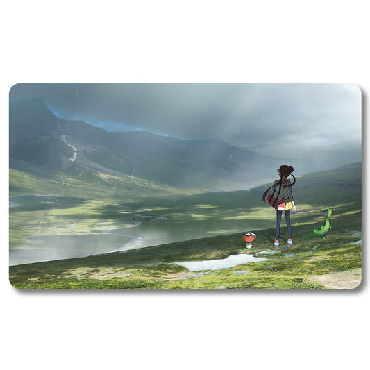 Board GameYoli Playmat - Pokemon Size 23.6X13.7in Play mats Compatible for TCG MTG RPG CCG Trading Card Game